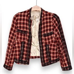 Aryn K. women’s plaid checkered blazer size small